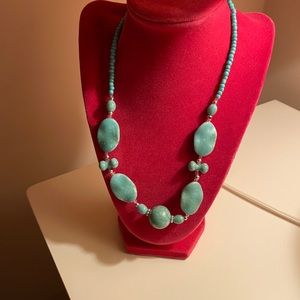 Turquoise beaded necklace